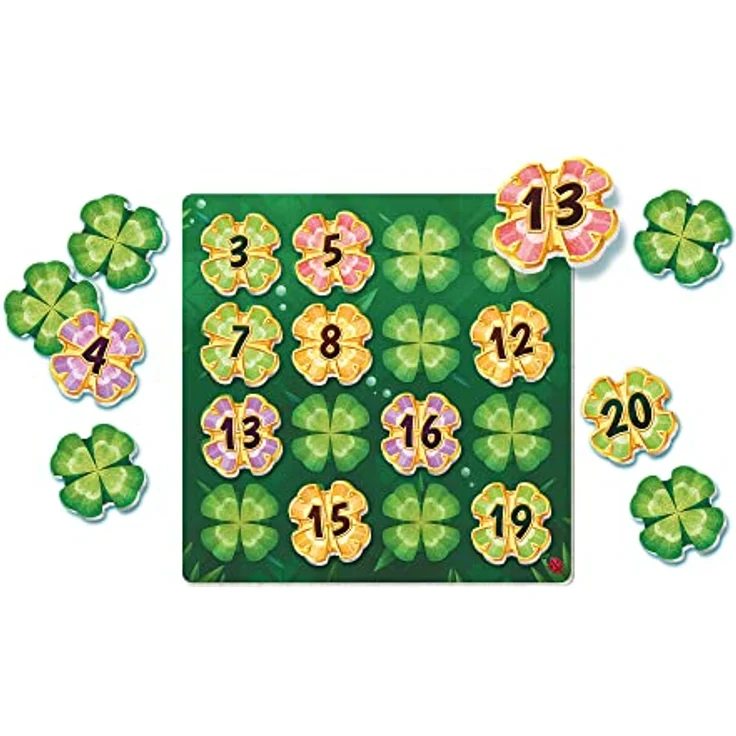 Game Factory 646307 Lucky Numbers, Legespiel für Erwachsene und Kinder ab 8 Jahren, Familienspiel, für 1-4 Spieler, Weiß, Deutsche Edition – Bild 3