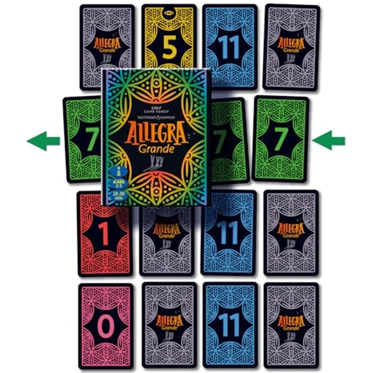 Sonstige Verlage ALLEGRA Grande, Brettspiel mit 16er-Auslage, taktischen Aktionskarten und Joker-Funktionen – Bild 7