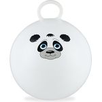 relaxdays Hüpfball für Kinder mit Tiermotiv, Panda, ca. 55 cm, PVC, phthalatfrei, für drinnen und draußen, max. Traglast 150 kg