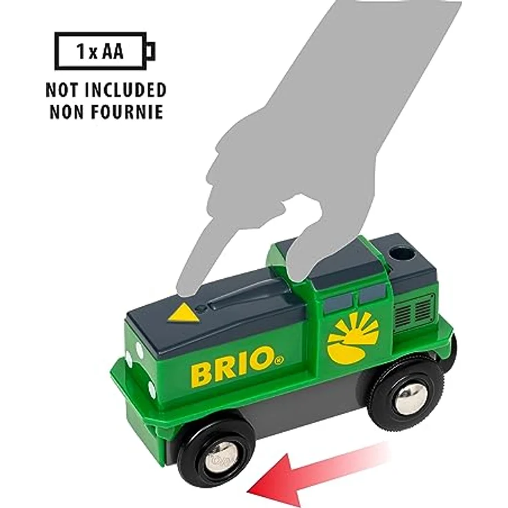 BRIO® Bauernhof Batterie-Zug, Spielzug-Eisenbahn mit Antipp-Funktion und Magnetkupplung, FSC®-zertifiziert – Bild 5