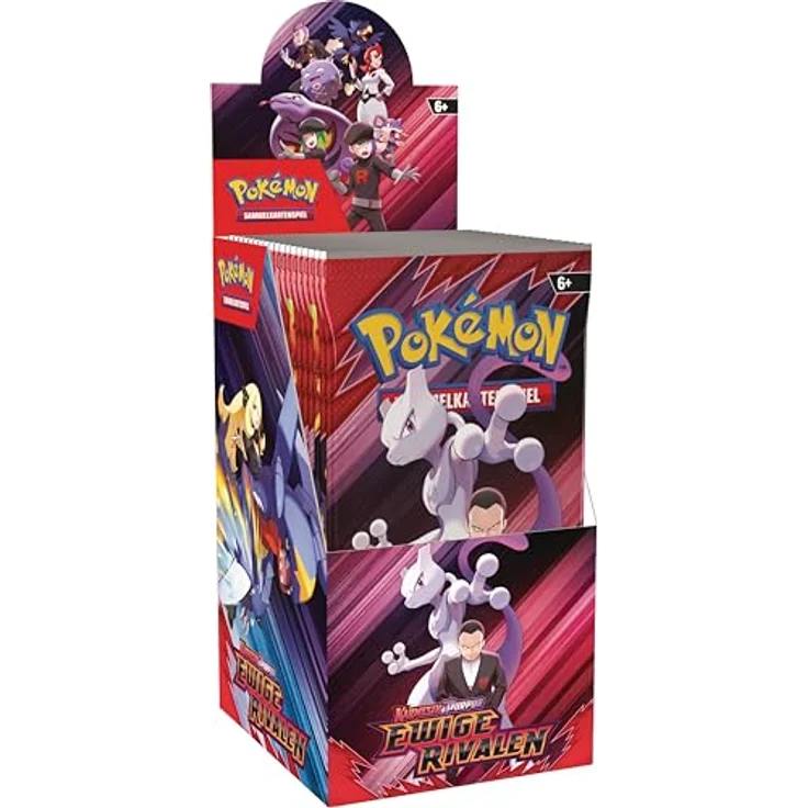 AMIGO PKM KP10 Ewige Rivalen 1 Booster, Pokémon Sammelkarten Erweiterung mit Donnersichel-ex, Sandfell-ex und Terakristallisierung – Bild 1