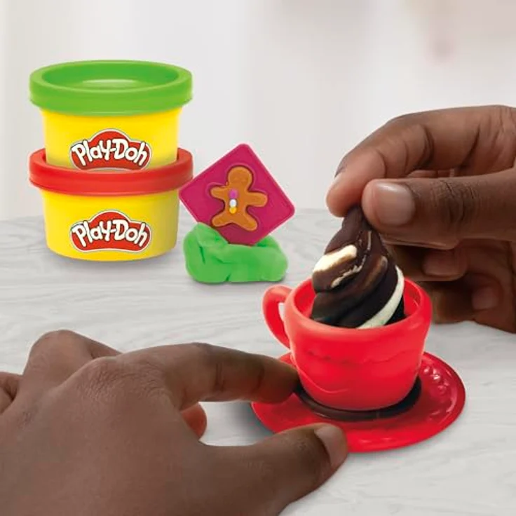 Hasbro Play-Doh Holiday Adventskalender, 24 Überraschungsgeschenke mit Play-Doh-Dosen und Zubehör – Bild 4