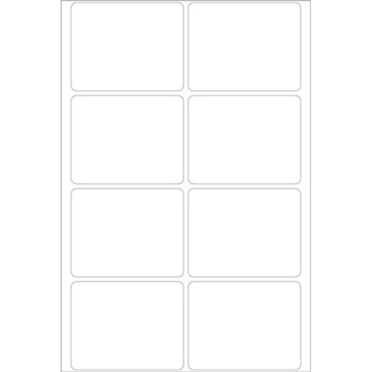 HERMA 2560 Vielzweck-Etiketten, 32 Blatt, 39 x 50 mm, 8 Stück pro Bogen, 256 Aufkleber, selbstklebend, Haushaltsetiketten zum Beschriften, matt, blanko Klebeetiketten aus Papier, weiß – Bild 2