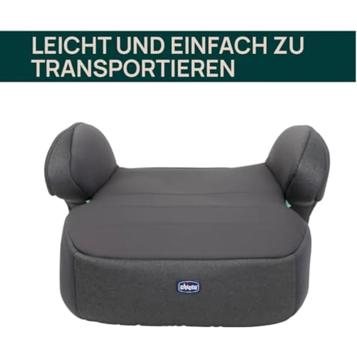Chicco Kindersitzerhöhung QUASAR FIX I-SIZE, Autositz für Kinder 7-12 Jahre, 126-150 cm, mit Isofix - Schwarz – Bild 6