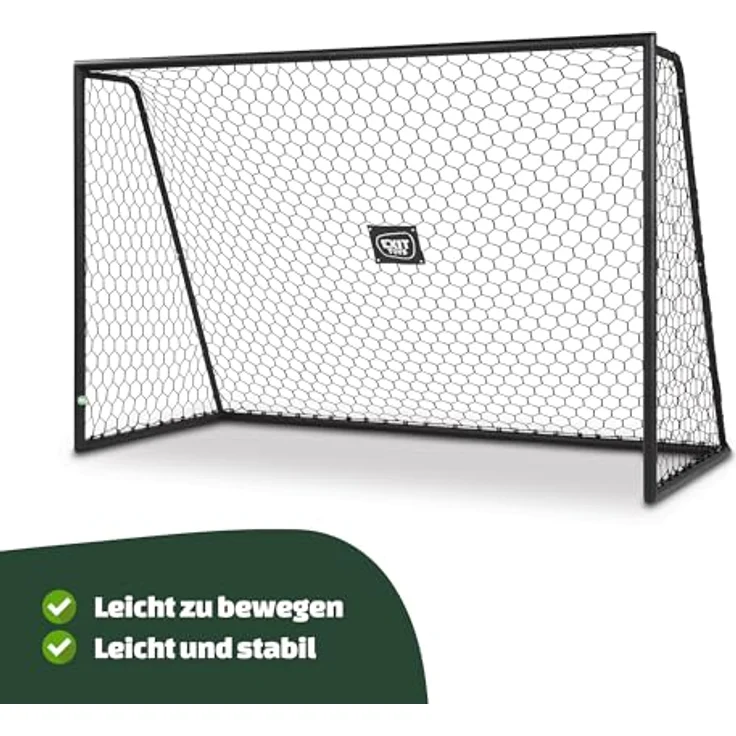 EXIT Scala Aluminium-Fußballtor 300x200cm - Leichtgewicht, rostfreies Aluminium, professionelles Design für den Garten - Weiß – Bild 4