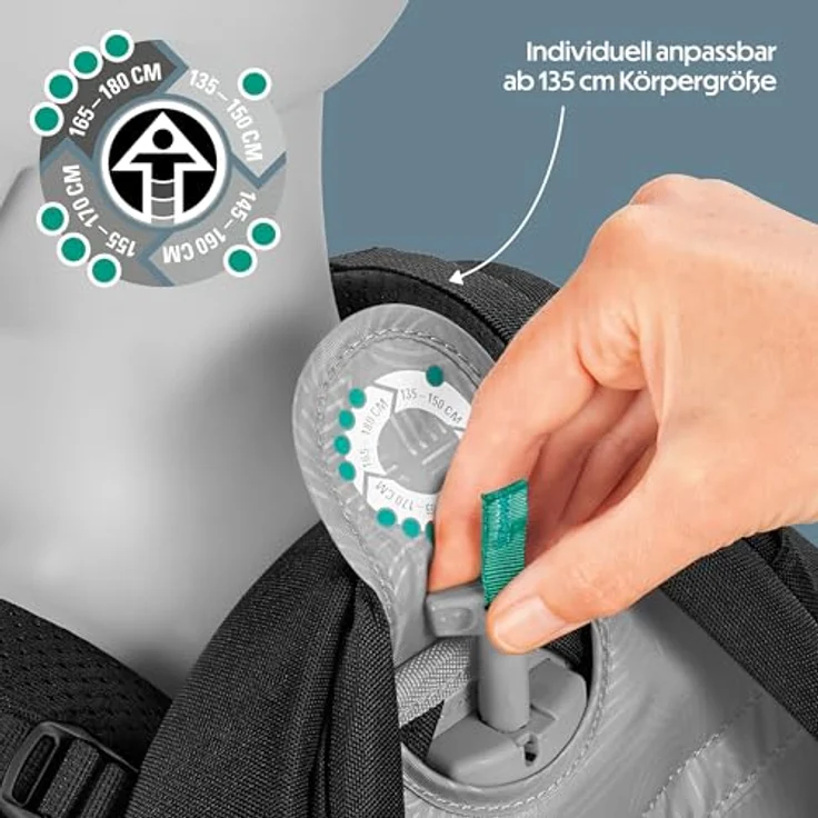 coocazoo Mate Special Edition, Schulrucksack mit Wasserabweisendem Polyester, höhenverstellbaren Schulterträgern und Air-Mesh-gepolstertem Rücken, schwarz – Bild 5