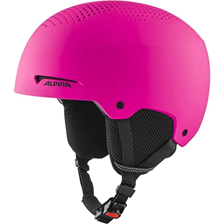 ALPINA Unisex-Kinder ZUPO Skihelm, pink matt, 48-52 cm - Stylischer Kinder-Hartschalenhelm mit innovativem Belüftungssystem