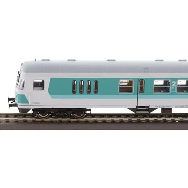 Roco 6200034 H0 3er-Set Nahverkehrswagen der DB AG, minttürkis-lichtgrau, 1./2. Klasse ABN 417.0, 2. Klasse Bn 447, Steuerwagen BDnrzf 463 – Bild 2