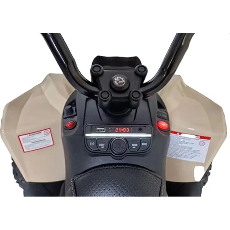 FINOOS Kinder-Elektroquad 24V, Can-am Renegade Kinder-Elektroauto 24V mit LED-Leuchten, 4 x 200W-Motoren, 24V Batterie 7Ah (Khaki) – Bild 3