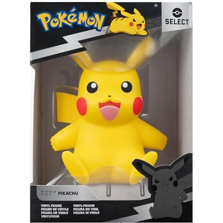 Jazwares Pokémon Sammelfigur - Pikachu - Select Deluxe Vinyl Figur, 10 cm, hochwertiges Vinyl, neu & OVP – Bild 2