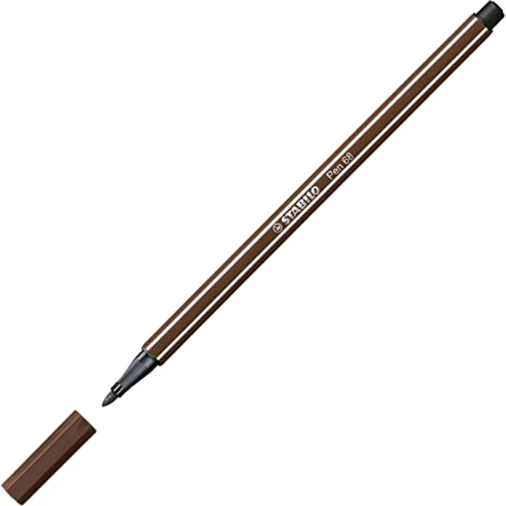 Premium-Filzstift - STABILO Pen 68 - Einzelstift - braun – Bild 2