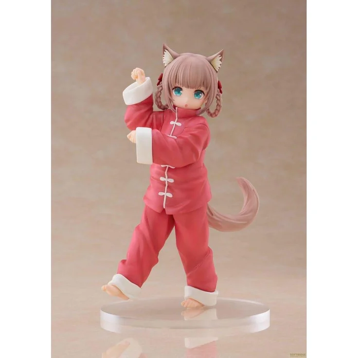 Golden Head My Cat Is a Kawaii Girl Palette, 15 cm Statue aus PVC in bedruckter Fensterbox, Kinako Nyang fu Ver.