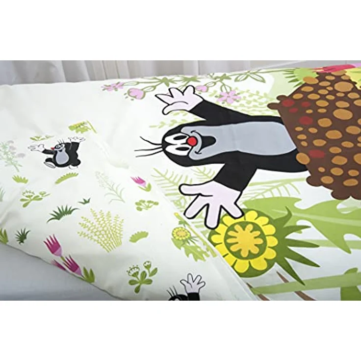 Herding DER KLEINE MAULWURF Kleinkinder-Bettwäsche-Set, Wendemotiv, Bettbezug , 2 Stück , 100 x 135 cm, Kopfkissenbezug 40 x 60 cm, Flanell/Biber – Bild 4