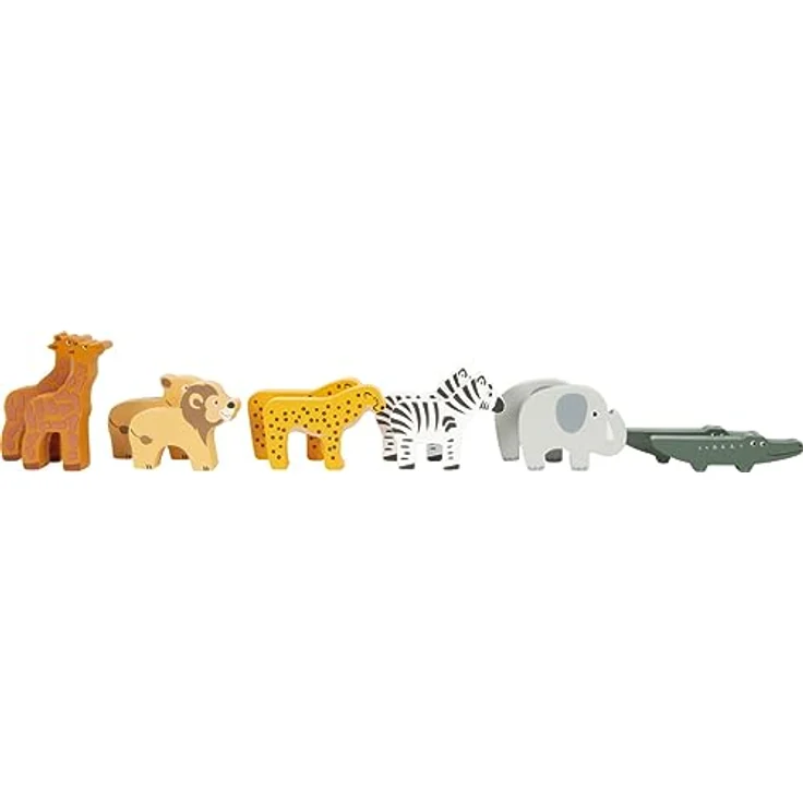 Small Foot Steckspielzeug Steckspiel Arche Noah Safari, 2-in-1 Holzspiel mit 15 Figuren und motorischen Lernmöglichkeiten – Bild 9