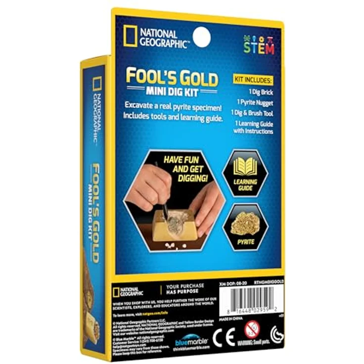 National Geographic Impulse Mini Dig Fool's Gold, Experimentierkasten zur Entdeckung von Fool's Gold – Bild 2