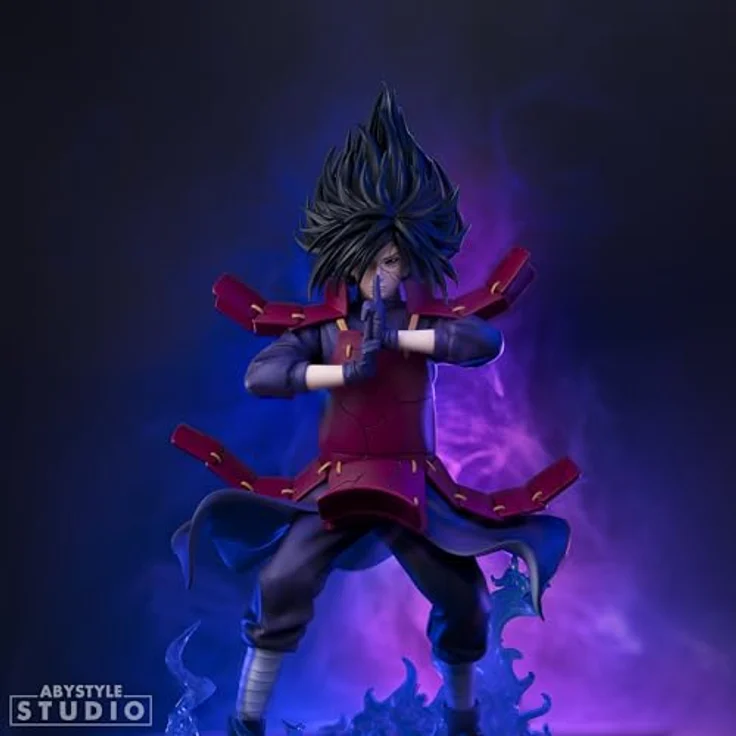 ABYstyle Studio Naruto Shippuden Figurine Madara Uchiha, detaillierte Sammelfigur in imposanter Pose, präsentiert in Fensterbox – Bild 2