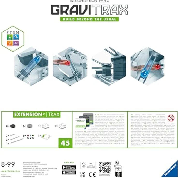 Ravensburger GraviTrax Extension Trax - Zubehör für das Kugelbahnsystem. Kombinierbar mit allen GraviTrax Produktlinien, Starter-Sets, Extensions und Elements, Konstruktionsspielzeug ab 8 Jahren – Bild 5