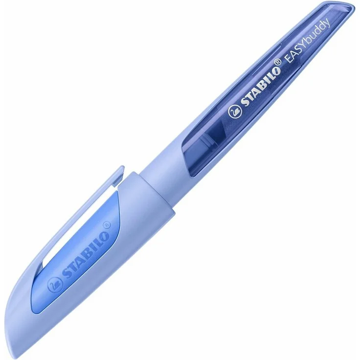 STABILO Füllfederhalter Füller Easy Buddy M-Feder Wolkenblau Soft-Griffzone – Bild 1