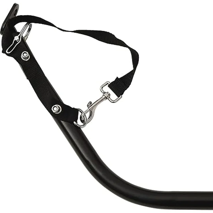 vidaXL Fahrradkinderanhänger Fahrradanhänger Schwarz und Rot 45 kg Eisen, Robustes Material, Praktisches Design, Maximale Tragfähigkeit – Bild 5