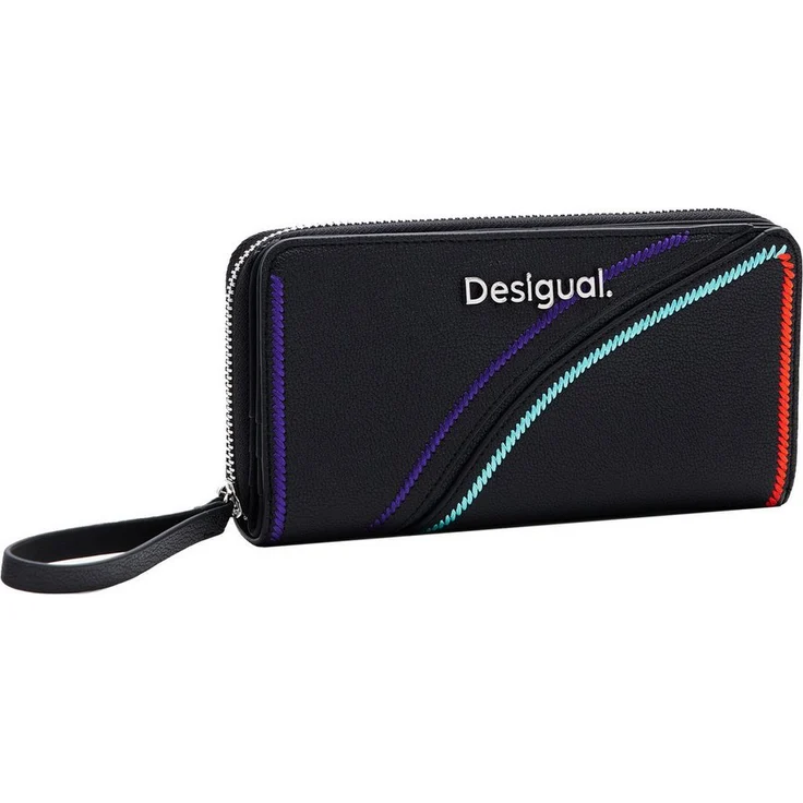 Desigual Geldbörse Cleo Black Maya Maxi - Geldbörse 8cc 19.5 cm (1-tlg) - Organizer für Karten, Scheine und Münzen, elegantes Design – Bild 1