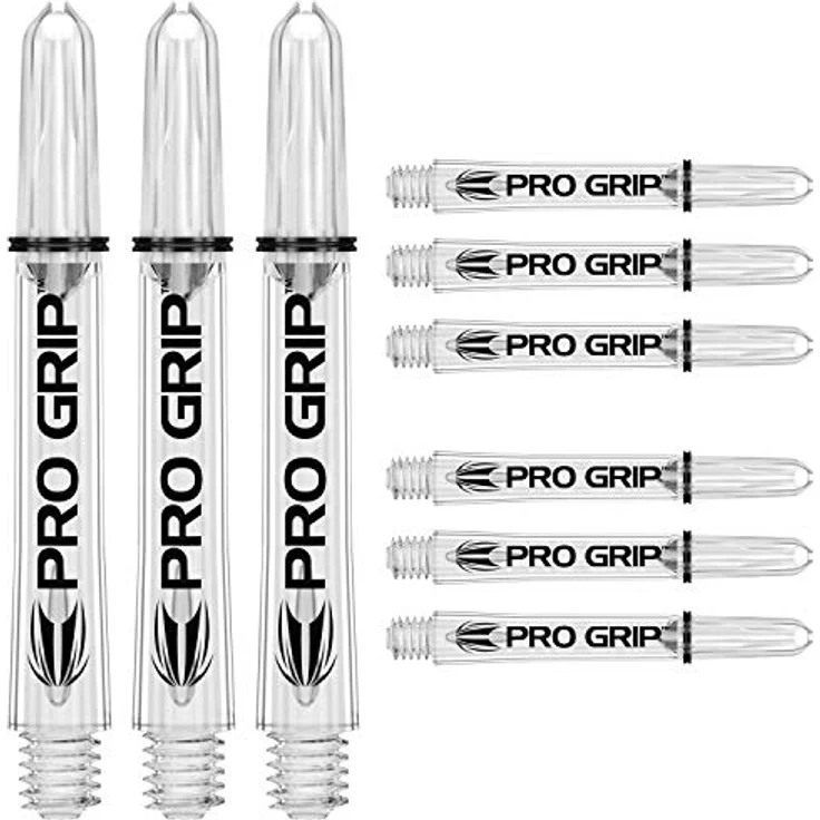 Target Darts Pro Grip Dartschäfte, Mittel, 9er Set für optimale Fluggriffigkeit und Kontrolle – Bild 1