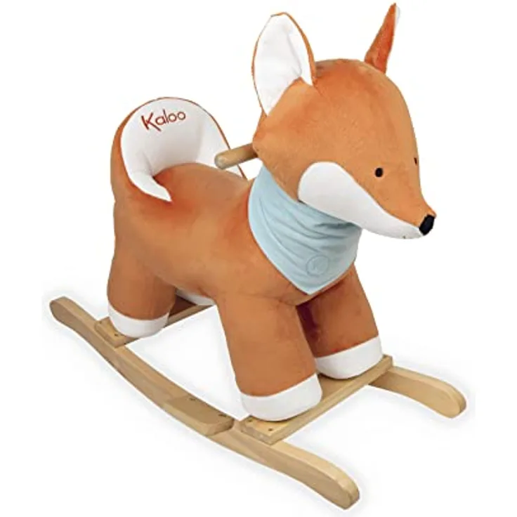 Kaloo - Les Amis - Stofftier, Fuchs Paprika als Schaukeltier, Höhe der Sitzfläche 35 cm - ab 12 Monate, K970001