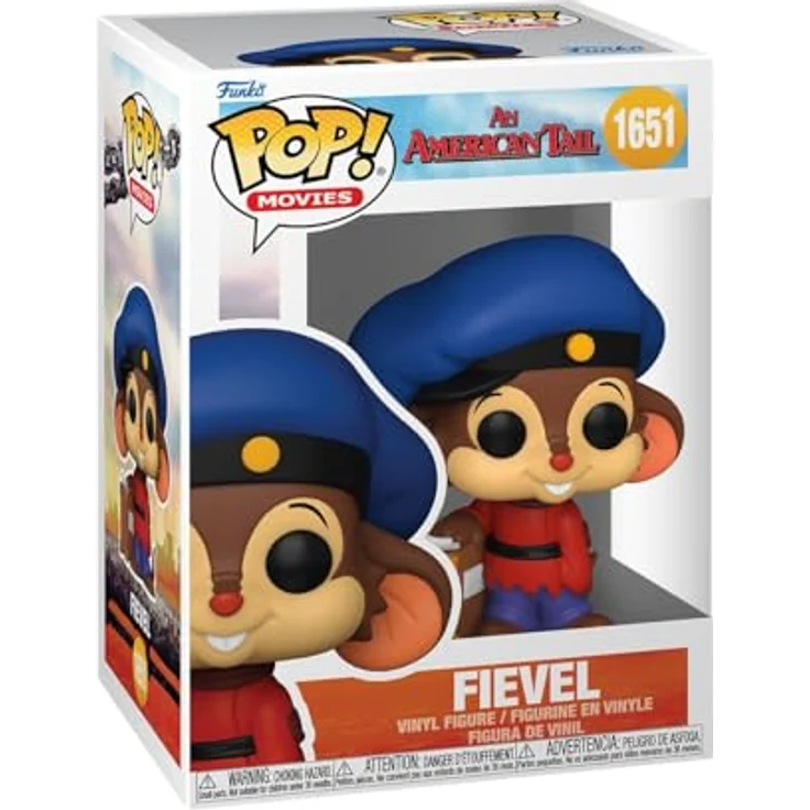 Funko Pop! Movies: American Tail - Fievel Mousekewitz - Vinyl-Sammelfigur, 9,5 cm, Geschenkidee, Offizielle Handelswaren, Spielzeug für Kinder und Erwachsene, Movies Fans – Bild 1