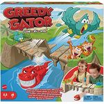 MATTEL Kalle Krokofalle - Alligator-Spiel mit bunten Spielfiguren in Form von Affen und Papageien, gefährliche Brücke, für Kinder ab 5 Jahren, HRC09