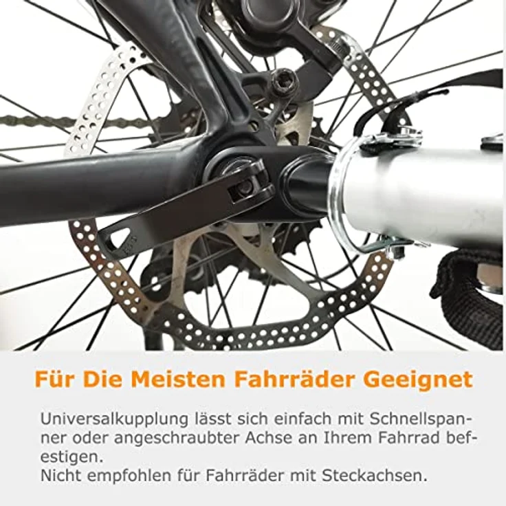 TIGGO Fahrradkinderanhänger Tiggo VS Kinderanhänger Fahrradanhänger für 1 oder 2 Kinder, Stahlrahmen, UV-Schutz, Sicherheitsgurtsystem, 20-Zoll-Räder – Bild 6