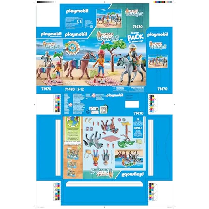 PLAYMOBIL 71470 Reitausflug am Strand mit Amelia und Ben, Playmobil Horses of Waterfall Spielset, mehrfarbig, 80% aus nachhaltigen Materialien – Bild 4