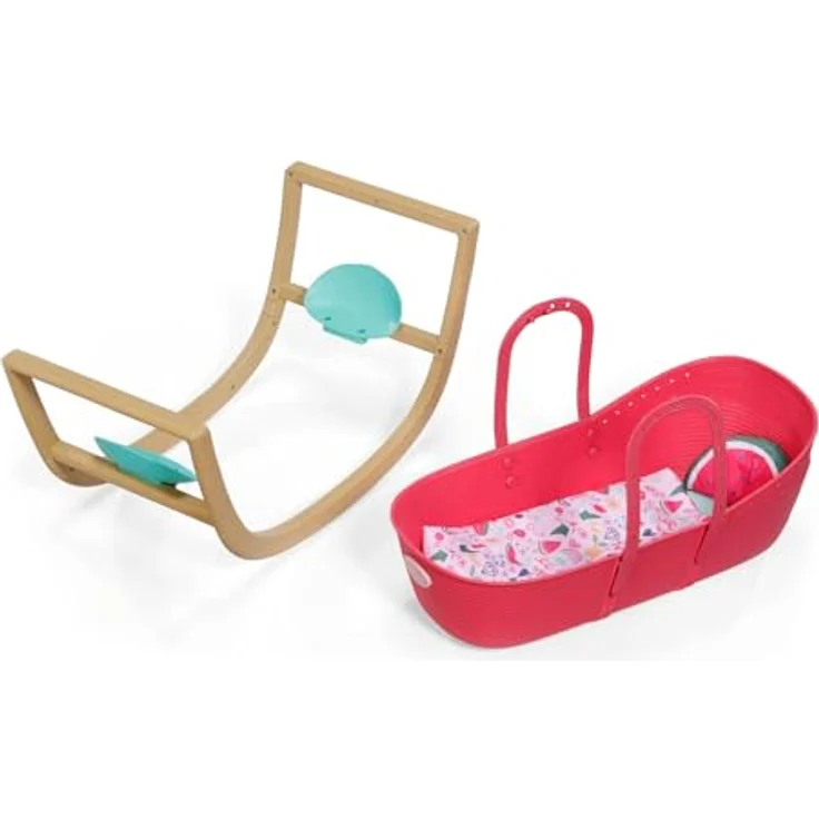 Baby Born Puppenwiege 3 in 1 Pinplay, Umbaubar als Tragekorb, Wiege oder Babybettchen mit bunten Pins und kuscheliger Bettwäsche – Bild 3