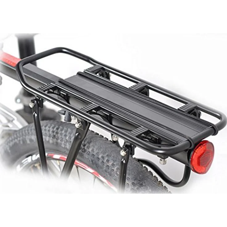 BAYLI Universal Fahrrad Gepäckträger für hinten, 50 kg belastbar, Aluminium, schnellspannend, schwarz, passend für 24-29 Zoll Fahrräder – Bild 6