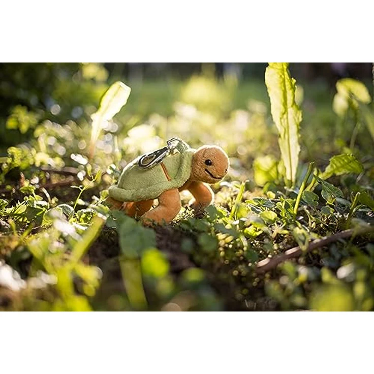 Schaffer Plüsch Schlüsselanhänger Schildkröte Hilde, 5x11x7 cm, Grün/Braun, waschbar bei 30°C, geprüfte Qualität nach DIN EN 71 – Bild 5