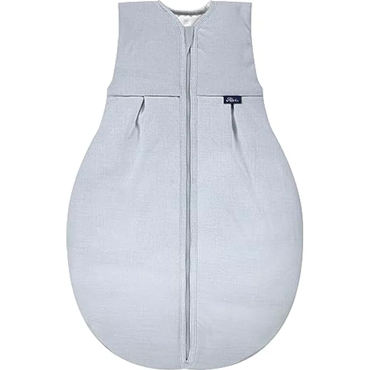 Alvi 4-Season Mull-Schlafsack 4-Jahreszeiten Schlafsack Babyschlafsack Kinderschlafsack ohne Ärmel (70 cm, Sky Way)