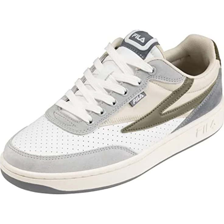 FILA Herren SEVARO S Sneaker, White-Burnt Olive, 44 EU Schmal – Bild 1
