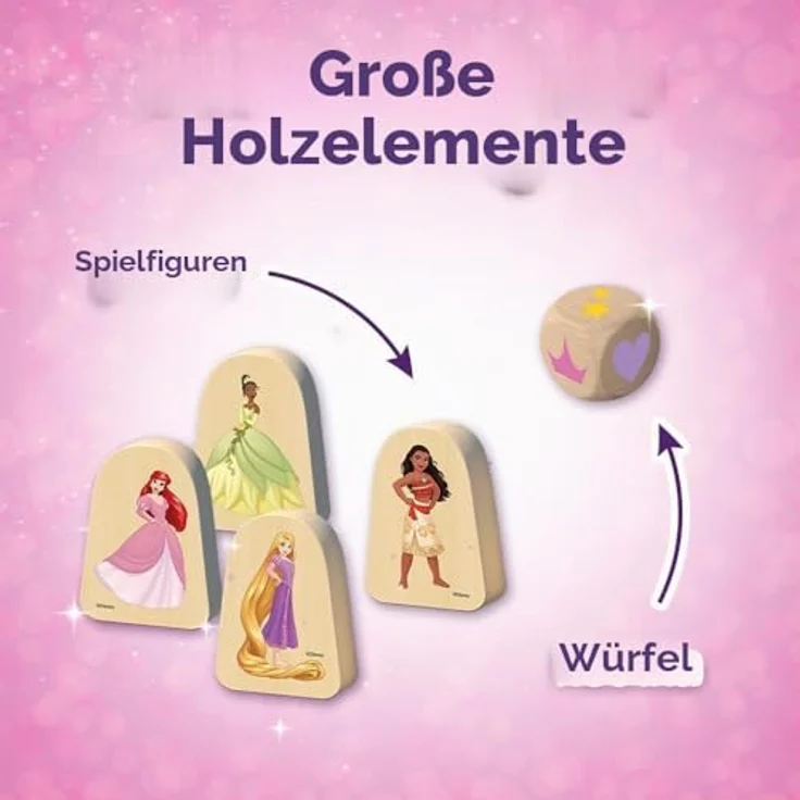 TREFL Disney Das Prinzessinnen-Party-Brettspiel 02434, Kunststoffspielzeug für abwechslungsreichen Spielspaß – Bild 3