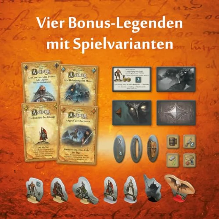 Kosmos 684358 Andor - Die Bonus-Box, Erweiterung für Die Legenden von Andor mit neuen Legenden und Charakteren, Brettspiel für 2-4 Personen ab 10 Jahre – Bild 4