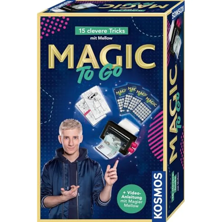 Kosmos Magic to go - 15 clevere Zaubertricks mit Mellow für Kinder ab 8 Jahren