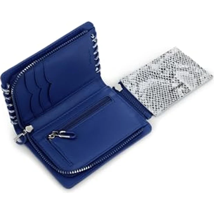 Desigual Geldbörse Capsule Tiny Greta Medium Wallet, Set 2-tlg, schwarz/blau, mit Fächern für Karten und Münzgeld – Bild 3