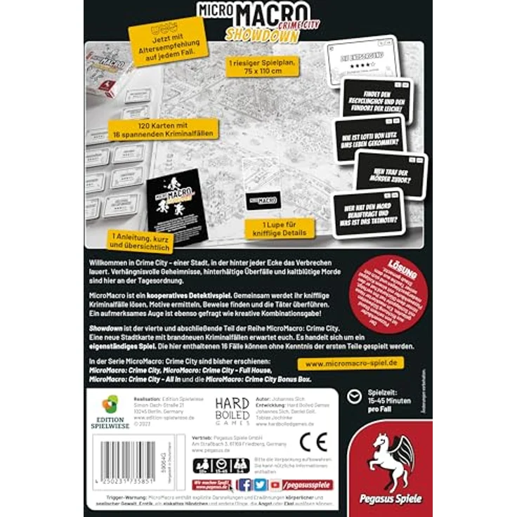 Pegasus Spiele 59064G MicroMacro: Crime City 4 – Showdown (Edition Spielwiese) – Bild 4