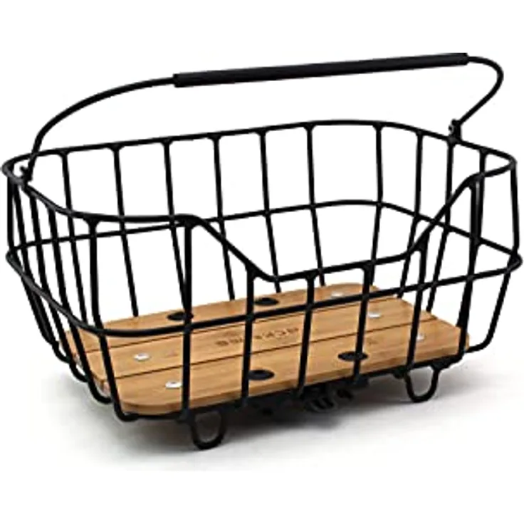 Racktime Unisex – Erwachsene Baskit Breeze Fahrradkorb, schwarz, 1size - Preisvergleich