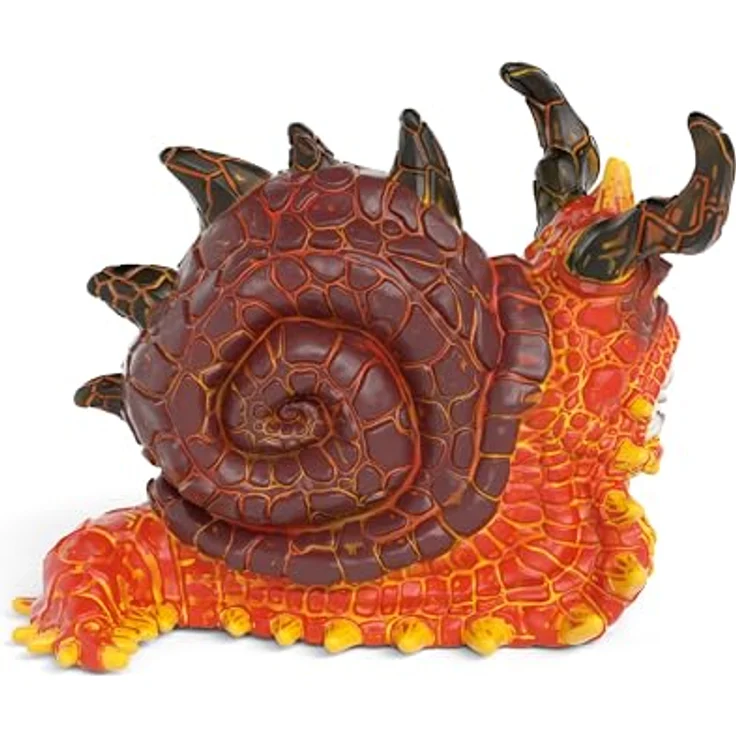 Schleich Lavaschnecke Eldrador Creatures, orange-rote Spielzeugfigur mit spitzen Stacheln, 9 x 5 x 5 cm – Bild 2