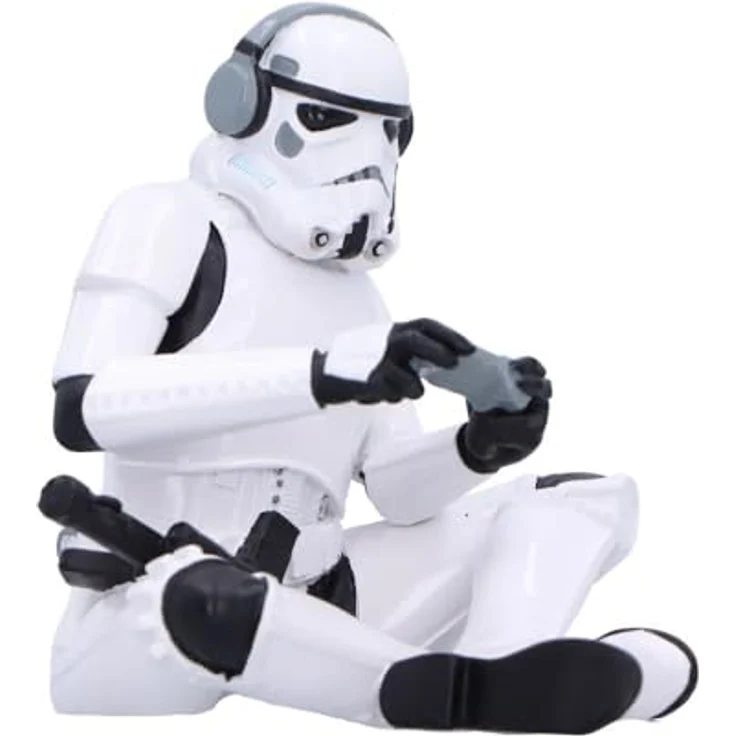 Nemesis Now Original Stormtrooper Figur Game On!, 10 cm handbemalt aus hochwertigem Resin mit Gaming-Controller und Headset – Bild 4