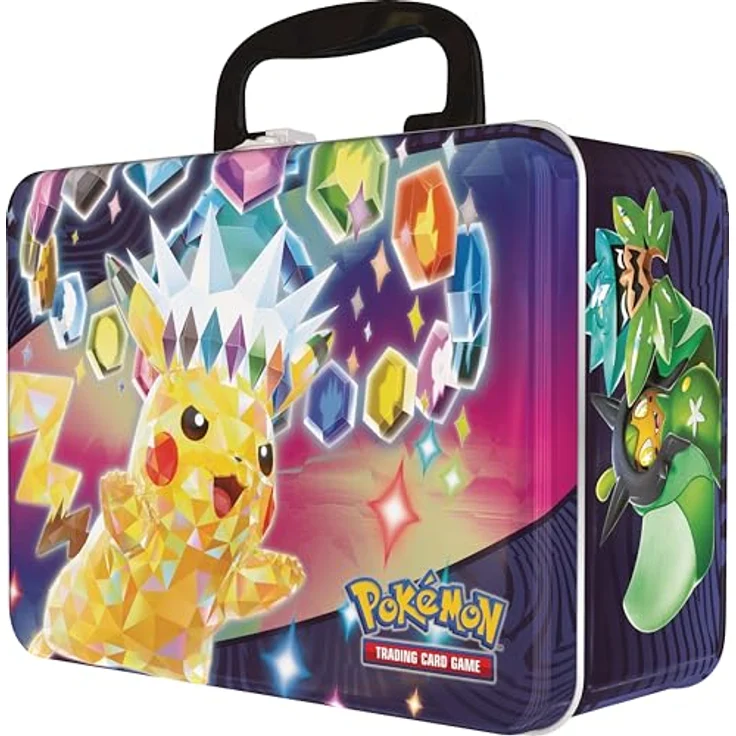 Pokémon Sammelkartenspiel Sammelkoffer, Mehrfarbig - Inklusive holografischer Karten, Münze und Mini-Kartenalbum – Bild 3