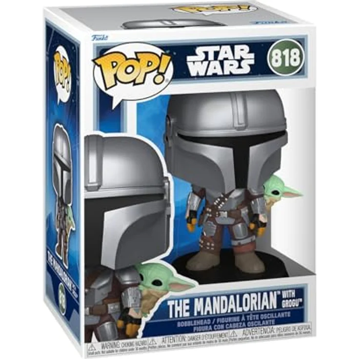 Funko POP! Star Wars: The Mandalorian and Grogu - Sammelbare Vinylfigur, 9,5 cm, hochwertiges Vinyl, ideales Geschenk für Fans von Mandalorian und Grogu – Bild 1