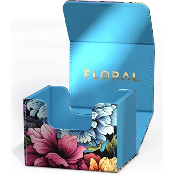 Ultimate Guard Sidewinder 100+ Xenoskin, Premium Deck-Box mit hochwertigem Mikrofaser-Innenfutter und starkem Magnetverschluss, Floral Places - Springbloom Meadow – Bild 5
