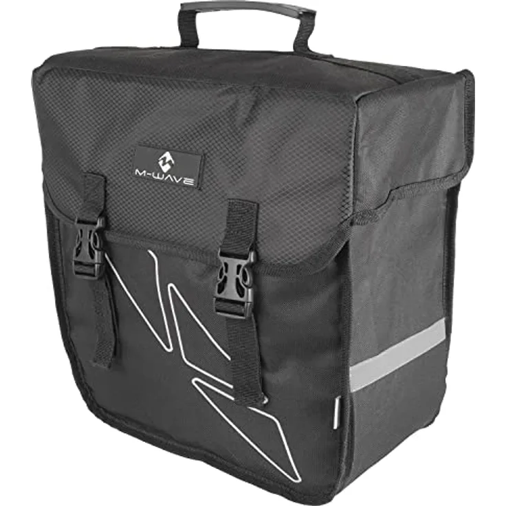 M-Wave Gepäckträgertasche Amsterdam Single, schwarz, 18 l