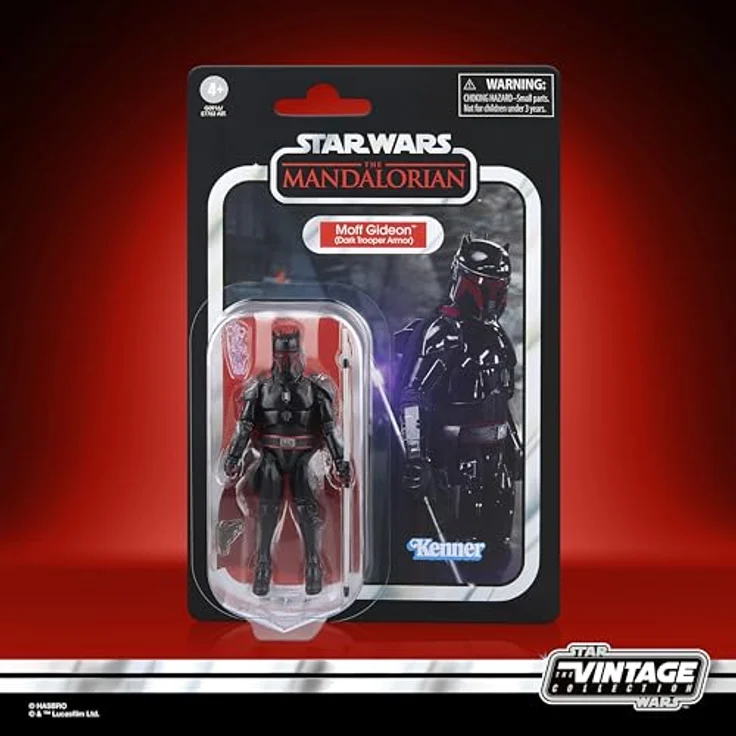Star Wars The Vintage Collection Moff Gideon Action-Figur, Dunkeltruppler-Rüstung, 9,5 cm mit 3 Accessoires und beweglichen Gelenken – Bild 2