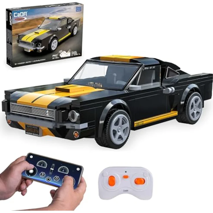 Schwarz Kitchen CaDA Shelby GT350 H 1:20, ferngesteuertes Auto in schwarz mit 2,4GHz Funksteuerung – Bild 1