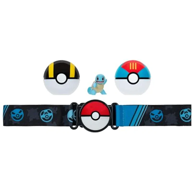 Jazwares Pokémon PKW3648 Clip 'N' Go Squirtle Poke Ball Gürtel Set mit Ultra-Ball und Köderball, inkl. 5,1 cm Squirtle Figur – Bild 2